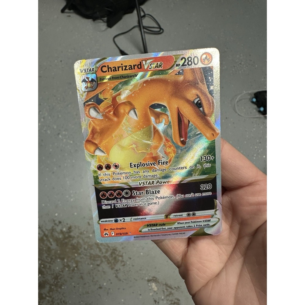 Charizard VSTAR MISCUT ERROR Misalignment Pokemon Holo Card 019/159 NM - Picture 8 of 9